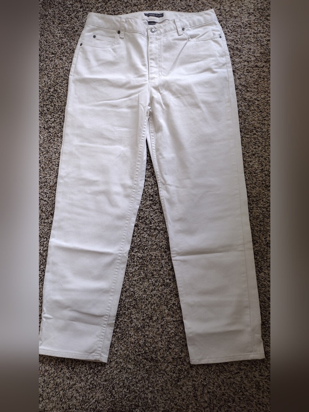Vintage Liz Claiborne White Straight-Leg Jeans